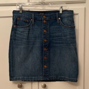 J. Crew /Jeans Button-Front Denim Skirt size 31